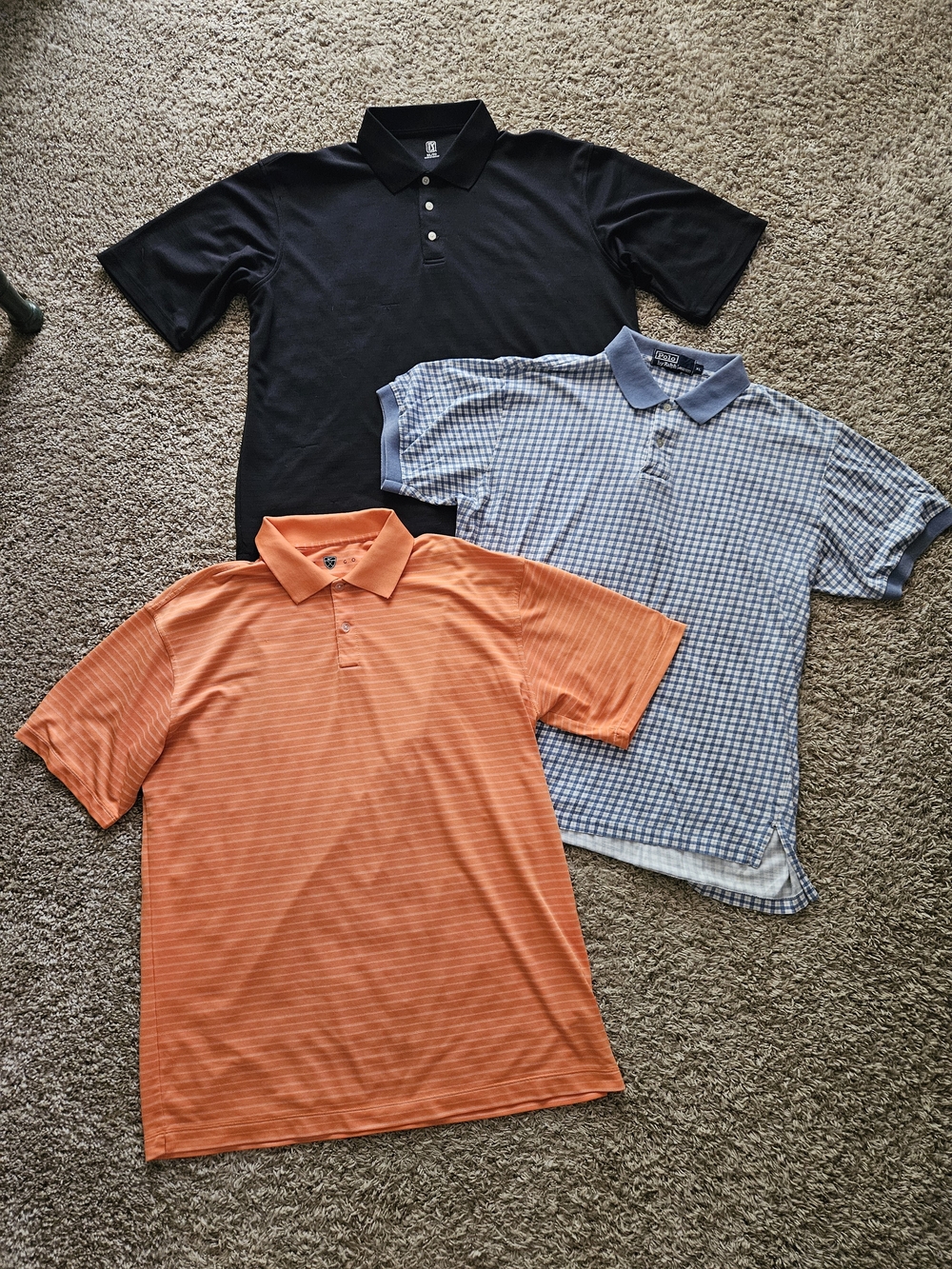 Nike Polo Ralph Lauren PGA Tour Men's Golf Shirt Lot Set Of 3 Size XL